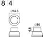 Nyomógomb 250 V/AC 1 A 1 x KI/(BE) TRU COMPONENTS TC-R13-84A-05BK Nyomó 2. bélyegkép