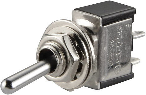 Karos billenőkapcsoló 250 V/AC 3 A 1 x BE/KI/BE TRU COMPONENTS TC-TA103A1 Reteszelő/0/reteszelő