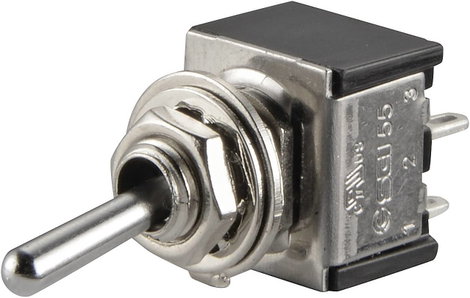 Karos billenőkapcsoló 250 V/AC 3 A 2 x KI/BE TRU COMPONENTS TC-TA201A1 Reteszelő