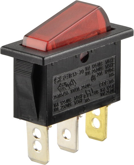 Billenőkapcsoló R13-70B-01, piros, 250VAC, Tru Componets