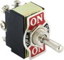 Karos billenőkapcsoló 125 V/AC 10 A 1 x BE/KI/BE TRU COMPONENTS TC-GT143 Reteszelő/0/reteszelő bélyegkép