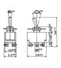 Karos billenőkapcsoló 125 V/AC 10 A 1 x BE/KI/BE TRU COMPONENTS TC-GT143 Reteszelő/0/reteszelő 2. bélyegkép