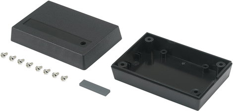 Univerzális műszerdoboz 88 x 58 x 30 mm, ABS, fekete, Tru Components 98003C11