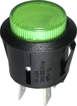 Kapcsoló 250 V/AC 1.5 A 1 x KI/BE TRU COMPONENTS TC-R13-523BL-05GN Reteszelő