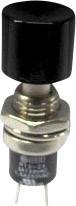 Nyomógomb 250 V/AC 1.5 A 1 x KI/(BE) TRU COMPONENTS TC-R13-24A2-05 BK Nyomó bélyegkép