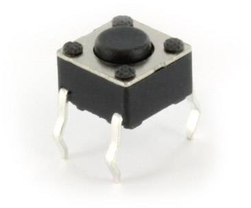 Nyomógomb 50mA 12V/DC 1,5mm, Tru Components
