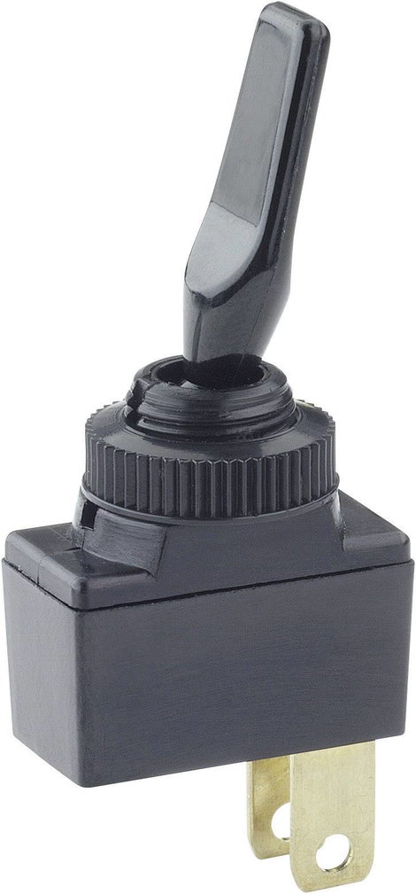 Gépjármű billenőkapcsoló 12 V/DC 10 A 1 x KI/BE Reteszelő TRU COMPONENTS TC-R13-18BS-SQ