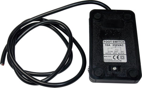 Lábkapcsoló, 250 V/AC 10 A 1 pedál, 1 váltó, FS-01 1 db 2. kép