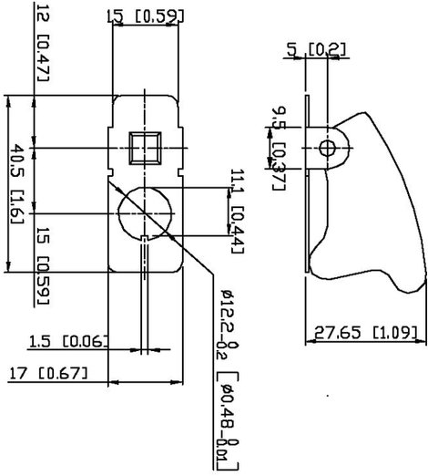 Biztonsági kapcsolóvédő R17-10 karbon, Tru Components 2. kép