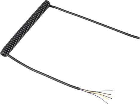 Spirálkábel 6 x 0.12 mm², 204/600 mm, Tru Components