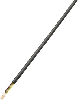 Telefonkábel 4 x 0.08 mm² fekete, 50 m, Tru Components