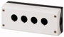 Eaton M22-I4 Tokozat 4 beépítési hely, Talajrögzítéshez (Ø x Ma) 22 mm x 80 mm Antracit 1 db bélyegkép