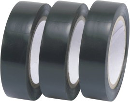 Szigetelőszalag készlet TRU COMPONENTS Fekete (H x Sz) 10 m x 15 mm Tartalom: 3 tekercs
