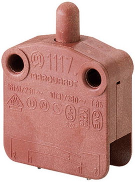 Marquardt zárt mikrókapcsoló, 16 A 400 V/AC, 1 x ki/(be), 1117.0101