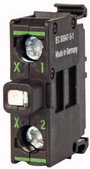 LED elem , M22-LEDC-R lent piros bélyegkép
