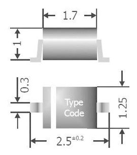 Dióda 1N4148WS (SOD 323F) TC