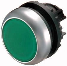 Nyomógomb, M22-D-G lapos,zöld