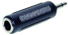 Jack dugó átalakító adapter (3.5 mm mono Jack dugó - 6.35 mm Jack aljzat) fekete színű Tru Component