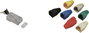 Törésgátló RJ45 csatlakozó dugóhoz, CAT6a, kék, egyenes, TRU COMPONENTS 1582539 3. bélyegkép
