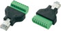 RJ45 moduláris csatlakozó dugó csavaros bekötéssel, egyenes, TRU COMPONENTS LT-RJ45 569296 bélyegkép