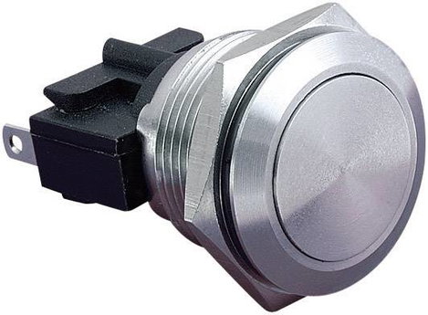 Vandálbiztos nyomógomb, 250V/AC, 5A, Bulgin MP0031