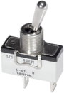APEM karos kapcsoló 1 x be/ki 250 V/AC 6 A, 6-631H/2 bélyegkép
