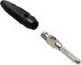Banándugó Dugó, egyenes Tű átmérő: 4 mm Fekete TRU COMPONENTS bélyegkép