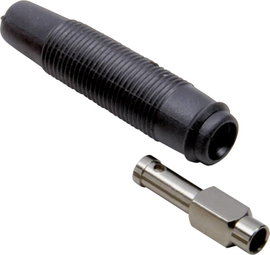 Labor csatlakozóaljzat Csatlakozóaljzat, egyenes Tű átmérő: 4 mm Fekete TRU COMPONENTS