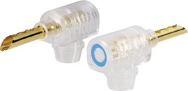 Banándugó Dugó, hajlított Tű átmérő: 4 mm Fekete TRU COMPONENTS