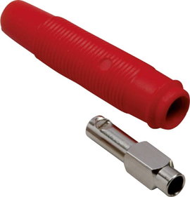 Labor csatlakozóaljzat Csatlakozóaljzat, egyenes Tű átmérő: 4 mm Piros TRU COMPONENTS