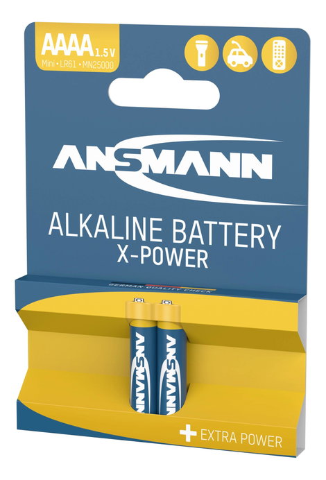 Speciális alkál mangán mini (AAAA) elem, Ansmann X-Power 1.5 V 2 db 5. kép