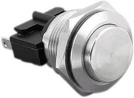 Vandálbiztos nyomógomb, 250V/AC, 5A, Bulgin MP0031/2