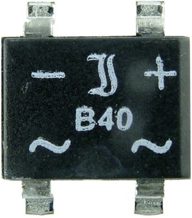 Híd egyenirányító TRU COMPONENTS TC-ABS6 600 V 0.8 A Egyfázisú