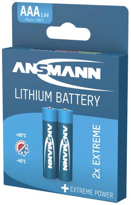 Lítium mikroelem 1150 mAh, 1,5 V, 2 db, Ansman Extreme