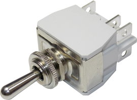 APEM karos kapcsoló 2 x be/ki/be 250 V/AC 6 A, 6-649H/2