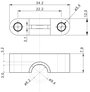 Törésgátló rögzítő bilincs Ø max. 4,5 mm, polamid, fekete, TRU COMPONENTS 1566932 2. bélyegkép