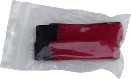 Tépőzár Pánttal Bolyhos és horgos fél (H x Sz) 400 mm x 20 mm Piros/fekete TRU COMPONENTS 693-330-Ba