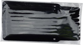 Tépőzáras kábelkötöző, tépőzáras szalag 110 mm x 11 mm Fekete TRU COmPONENTS 800-330-Bag