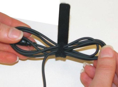 Tépőzáras kábelkötöző, tépőzáras szalag 110 mm x 11 mm Fekete TRU COmPONENTS 800-330-Bag 3. kép
