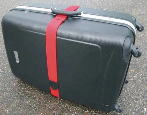 Tépőzár bőrönd pánt Pánttal Bolyhos és horgos fél Piros TRU COMPONENTS 922-1339-Bag 3. kép