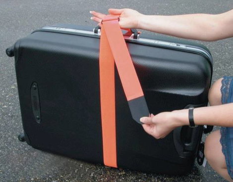 Tépőzár bőrönd pánt Pánttal Bolyhos és horgos fél Piros TRU COMPONENTS 922-1339-Bag 4. kép