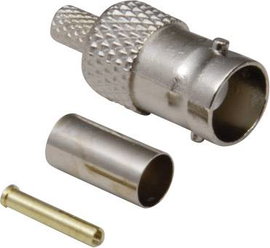 BNC aljzat, krimpelhető, RG174/URG188/URG316/U, Tru Components