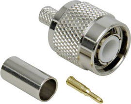 TNC dugó, egyenes, krimpelhető, 50 Ω, RG 58, Tru Components