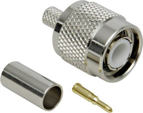 TNC dugó, egyenes, krimpelhető, 50 Ω, RG 58, Tru Components