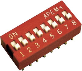 APEM NDS-04-V NDS-04-V DIP kapcsoló Pólusszám 4 Standard 1 db