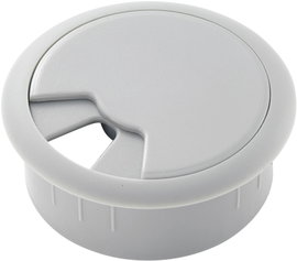 Kábelátvezető gyűrű bútorhoz Ø 61/50 x 28 mm, ABS, szürke, TRU COMPONENTS WP50BK
