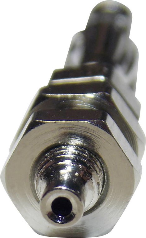 Banándugó Dugó, egyenes Tű átmérő: 4 mm Ezüst TRU COMPONENTS TC-R8-B2H 3. kép