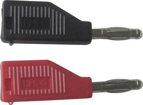 Banándugó Dugó, egyenes Tű átmérő: 4 mm Fekete TRU COMPONENTS TC-R8-B19 B 2. kép