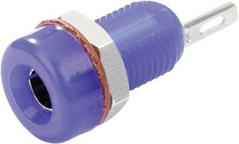 Labor csatlakozóaljzat Alj, beépíthető, függőleges Tű átmérő: 4 mm Kék TRU COMPONENTS TC-R1-16A kék