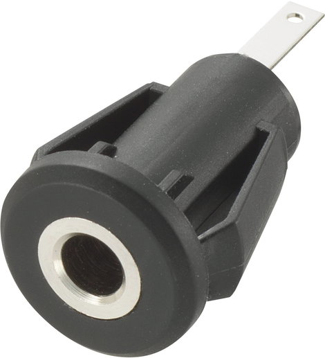 3,5 mm-es jack aljzat, 2 pól., Tru Components 1567107